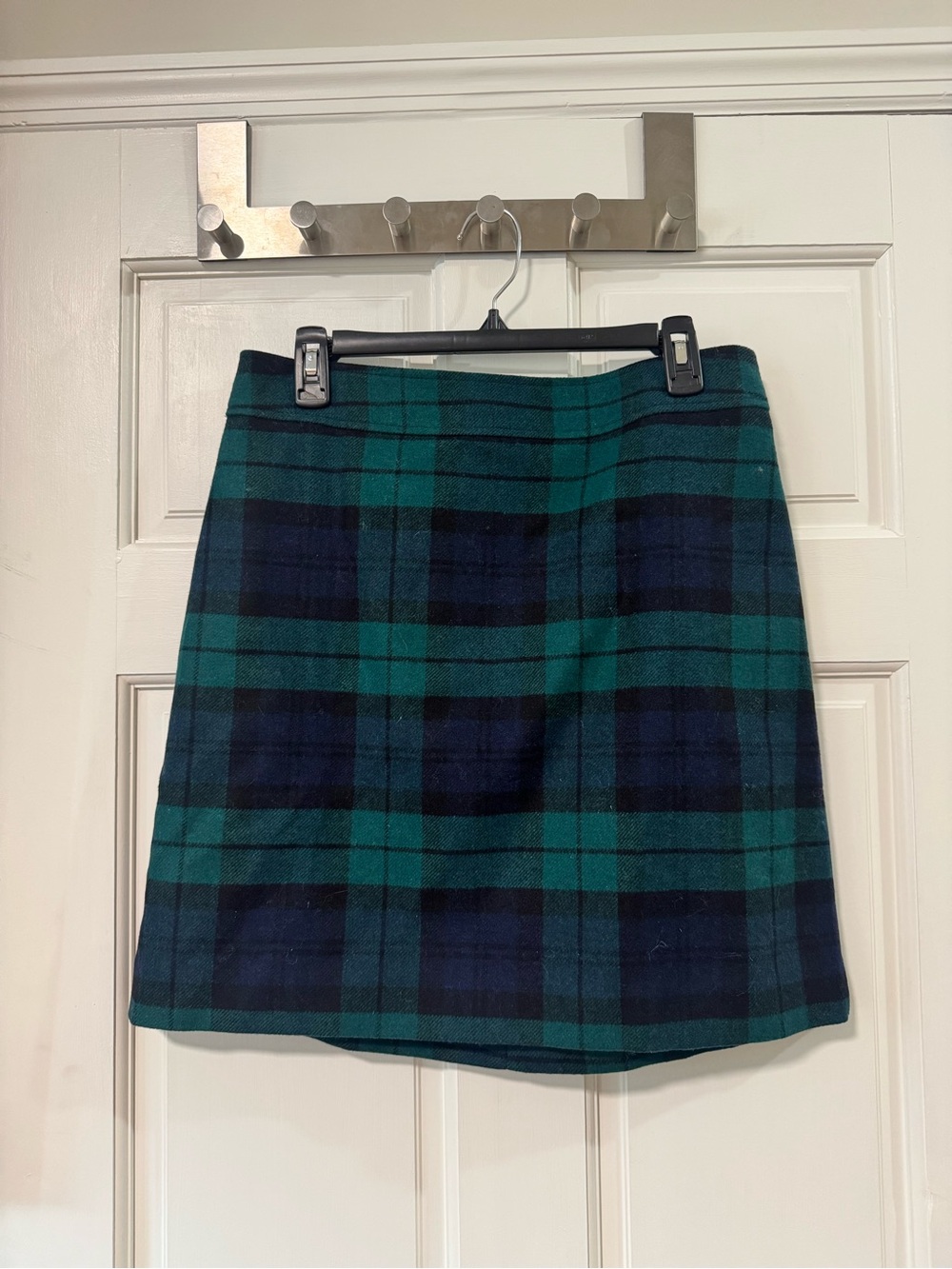 NWT JCrew Classic Green and Navy Plaid Mini Skirt